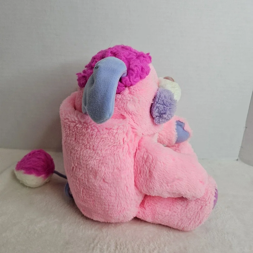 Vintage 1985 Pink Party Popples Plush Stuffed Animal American Greetings Mattel